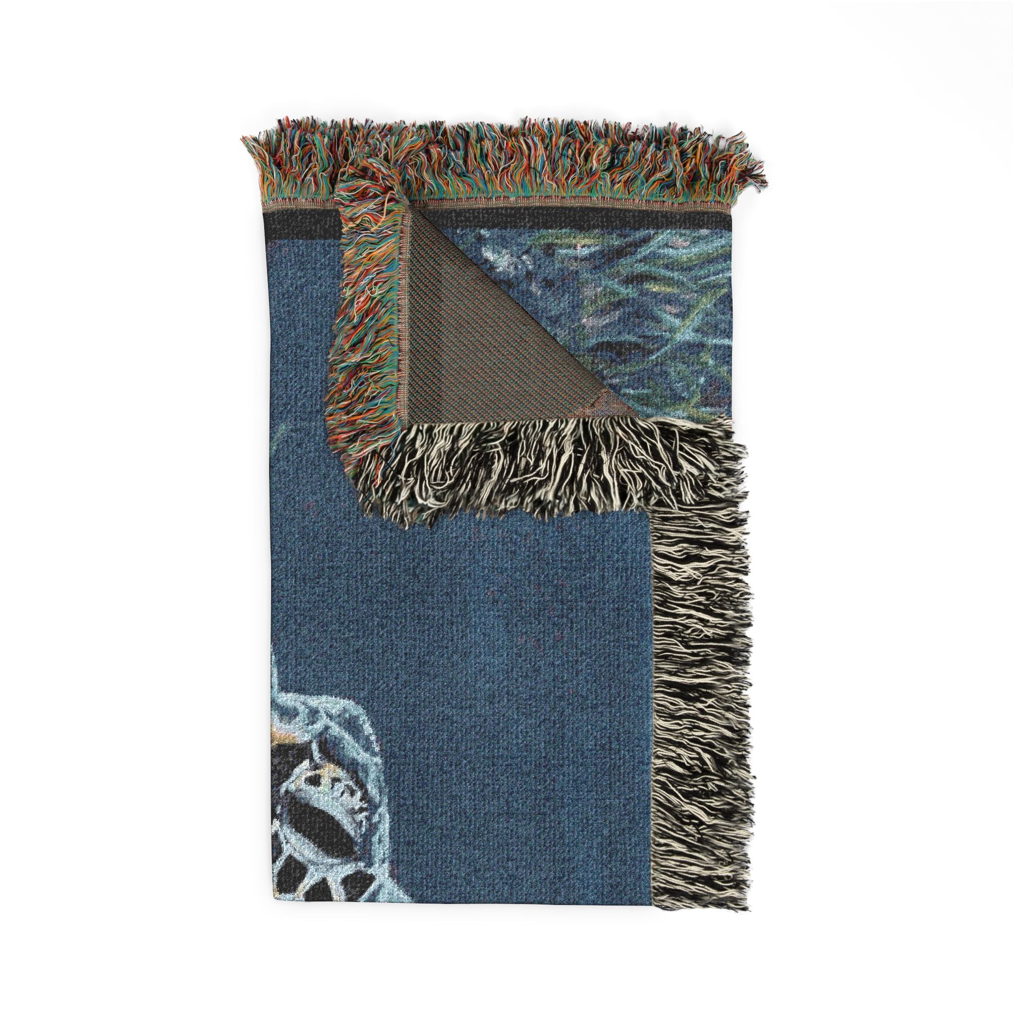 “Sea Turtle” Woven Throw Blanket – Artist Edition