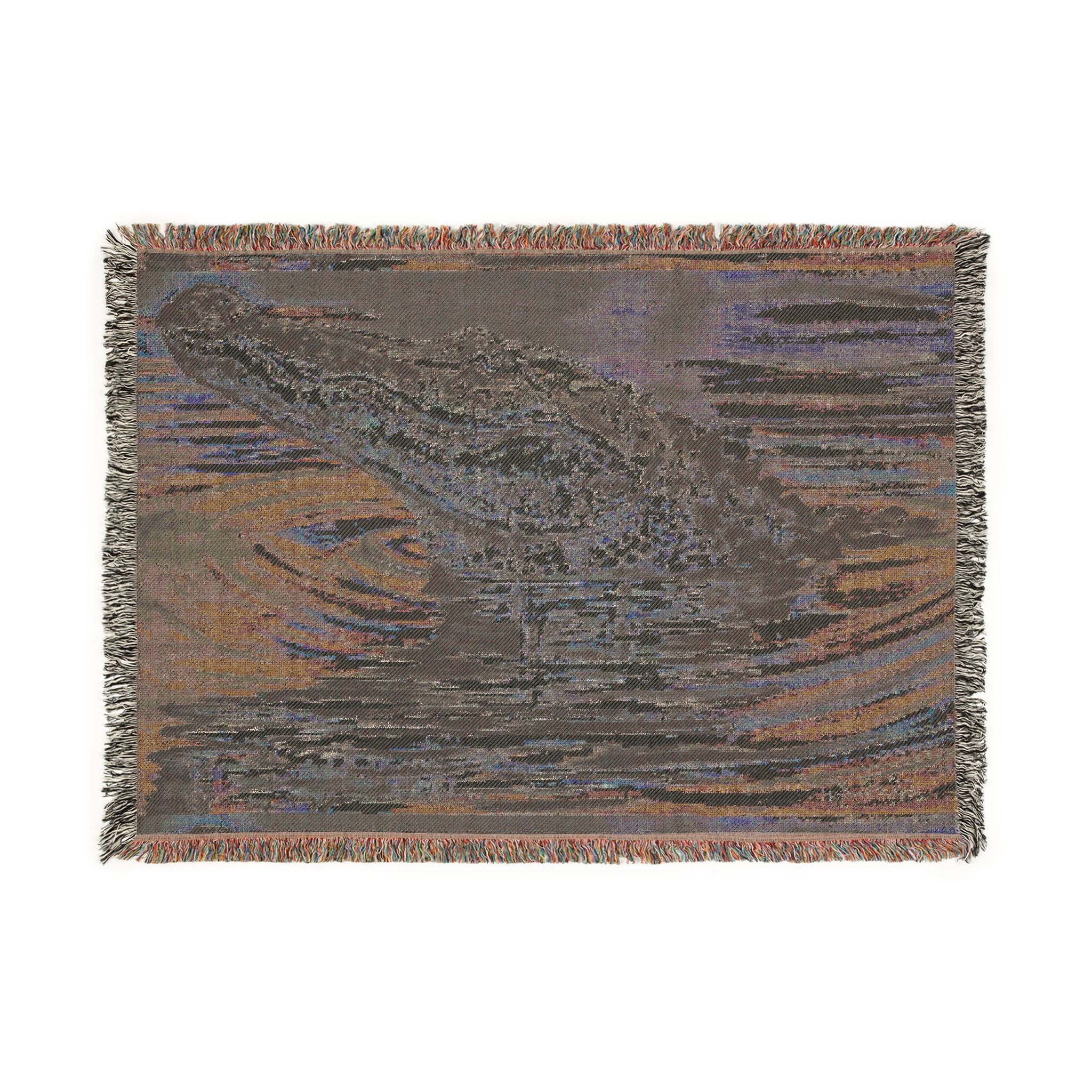 “American Alligator” Woven Throw Blanket - Artist Edition