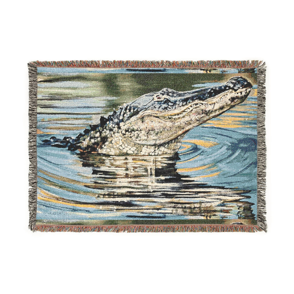 “American Alligator” Woven Throw Blanket - Artist Edition